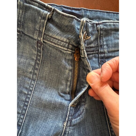 Vintage Genetic Denim Y2K Mutated Gene Wide Leg Jeans Made in USA Size 28 - Picture 12 of 16